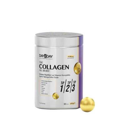 DAY2DAY Collagen All Body Type 1 / Type 2 / Type 3 Powder Form 9.336 mg 30 Doses x 10 g