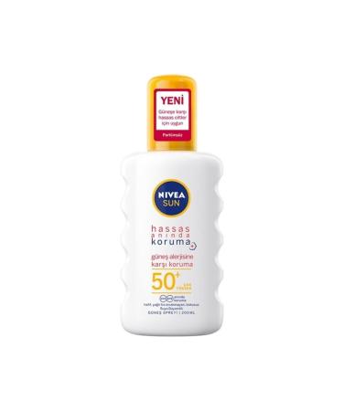 NIVEA Sun Sensitive Instant Protection Sun Spray Against Sun Allergy 50+gkf 200 Ml
