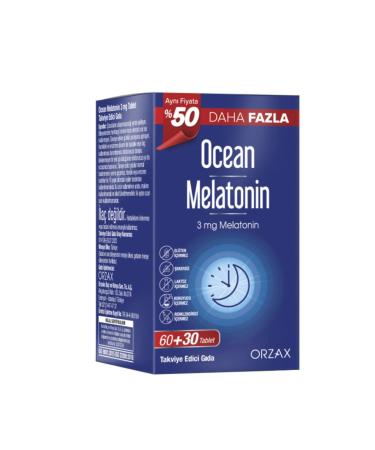 Ocean Orzax Ocean Melatonin Supplementary Food 60+30 Tablets-MFREYON01075