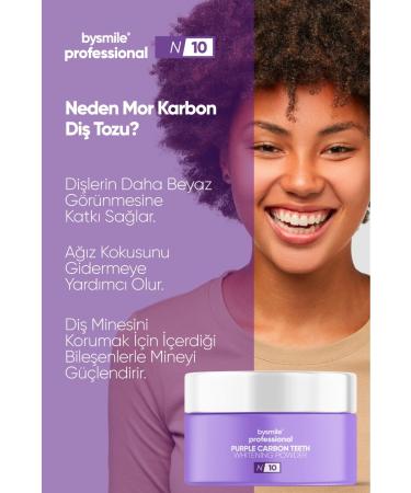 BySmile Professional N : 10 Purple - Carbon Teeth Whitening Powder - Buy Online on GoSupps.com