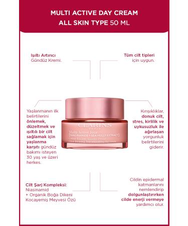 Clarins Multi Active Day Cream For All Skin Types 50 ml