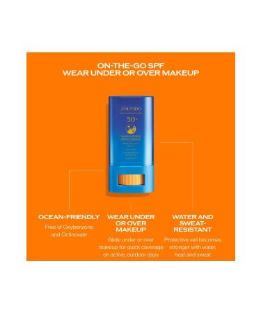 Shiseido Clear Sunscreen Stick SPF 50 20 Gr - Buy Online on GoSupps.com