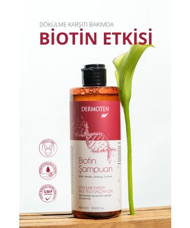 Dermoten Biotin Anti-Hair Loss Shampoo 400 ml - Buy Online on GoSupps.com