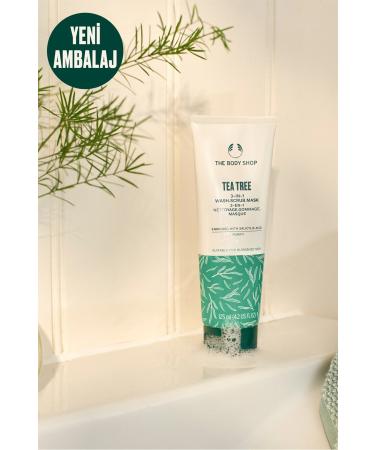 THE BODY SHOP Tea Tree Tea Tree 3 in 1 Cleansing Scrub Mask 125 ml - Buy Online on GoSupps.com
