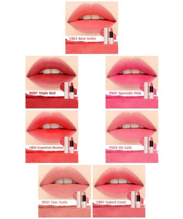 The Saem Kissholic Lipstick Matte/ Long Lasting Matte Lipstick - OR04 Grapefruit Blended - Buy Online on GoSupps.com
