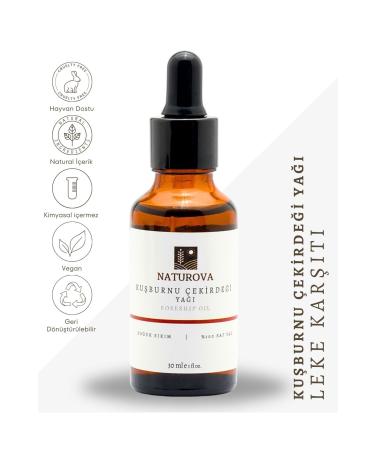 NATUROVA Rosehip Seed Oil Cold Pressed 0 Pure 30 Ml