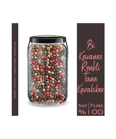 Ginger Organic Colored Black Pepper A Jar 660 cc. 4 Color Mix Black Peppercorn in Glass Jar 4 Color Peppercorn - Buy Online on GoSupps.com