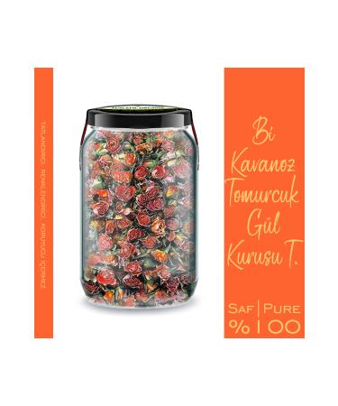 Ginger Organic 4 Types of Bud Rose Dried Pink White Red Orange Color Rose Jar 660 cc. x4 Glass Jar - Buy Online on GoSupps.com