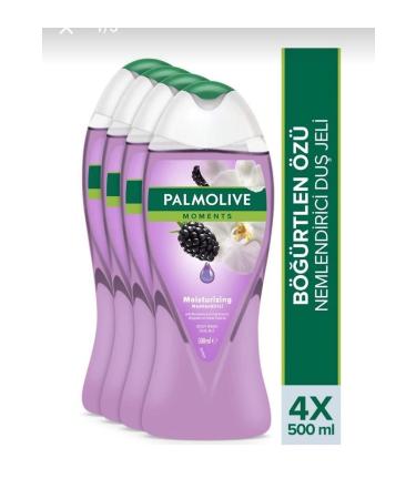 Palmolive moments moisturizing bath and shower gel with blackberry and orchid extracts 500 ml x 4 pieces