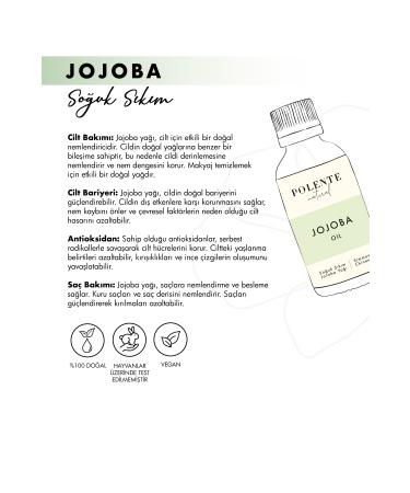 Polente Natural Jojoba Oil - Cold Pressed 50 ml - Buy Online on GoSupps.com