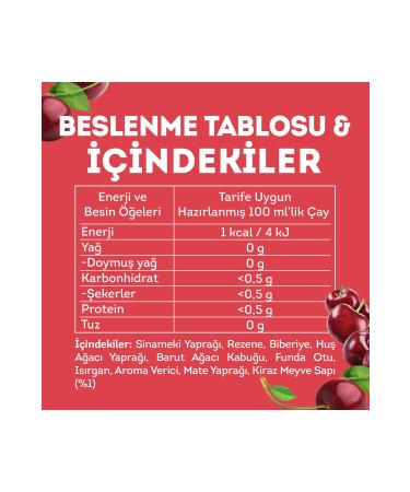 Lipton Slim Plus Cherry Stalk Herbal Tea 20 x 6 Pieces - Buy Online on GoSupps.com