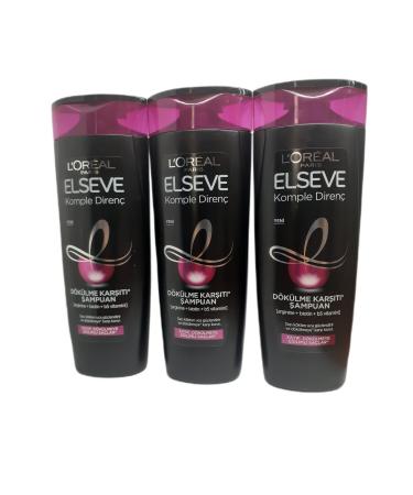 Elseve Complete Resistance Anti-Hair Loss Shampoo 390 Ml X 3 Pieces