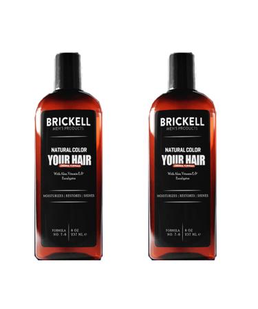 BRICKELL for Men Hair Beard Whitening and Coloring Shampoo x 2 pcs.