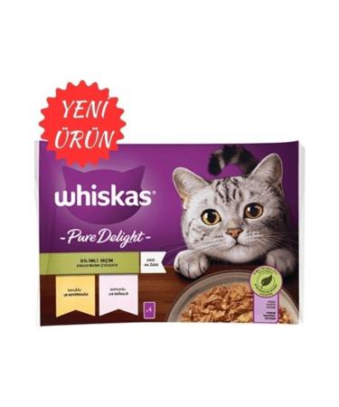 Whiskas Salmon and Chicken Casserole Meat Varieties 4x85 gr (13 PACKS 52 PIECES SINGLE)
