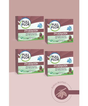 FULLFLOR 4x Probiotic Digestive Aid Cocoa Prebiotic Containing 5 Billion Bacteria