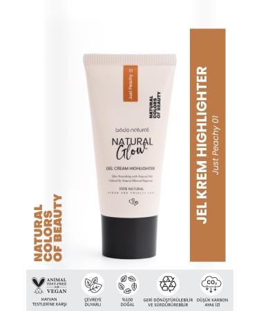Bade Natural Gel Cream Highlighter Just Peachy 01 0 Natural