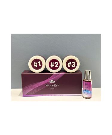 Moreno Care 4-stage under-eye dark circles protocol application cream serum vitamin full professional import