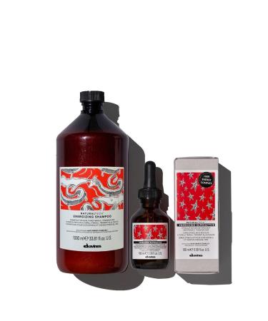 Davines DAV NES/ITALY Energizing Anti-Hair Serum 100ml + Shampoo 1000 Ml (With Pump Gift)trustydav18