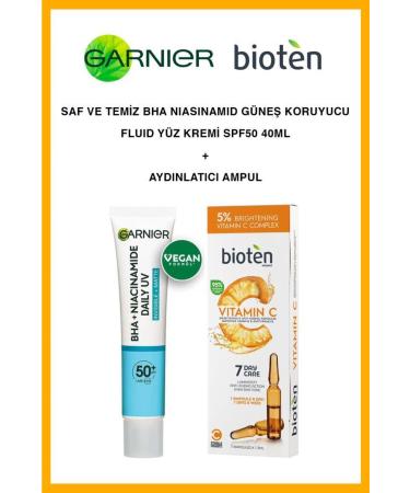 Garnier Bha Niacinamide Sunscreen Biotene Anti-Blemish Care Ampoule Sun Set