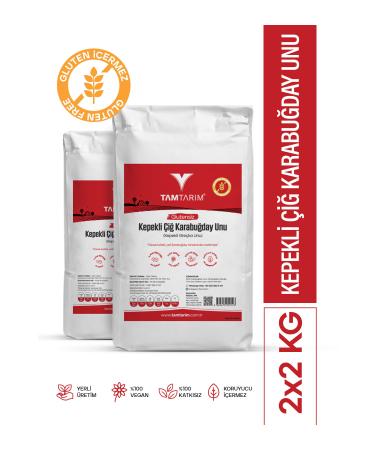 Full Farm 2 Pieces - Gluten-Free Whole Wheat Raw Buckwheat Flour 2 Kg