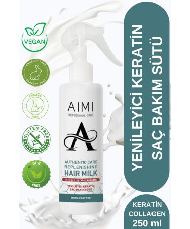 AIMI COSMETIC Aimi Paraben SLS Silicone Gluten and Salt Free Vegan Regenerating Keratin Hair Care Milk 250ml