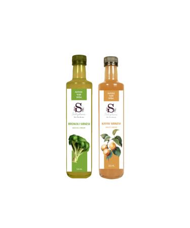 S heylaana Natural Broccoli Vinegar 500 ml and Apricot Vinegar 500 ml