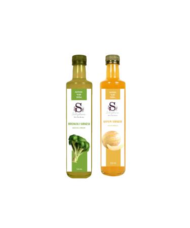 S heylaana Natural Broccoli Vinegar 500 ml and Melon Vinegar 500 ml