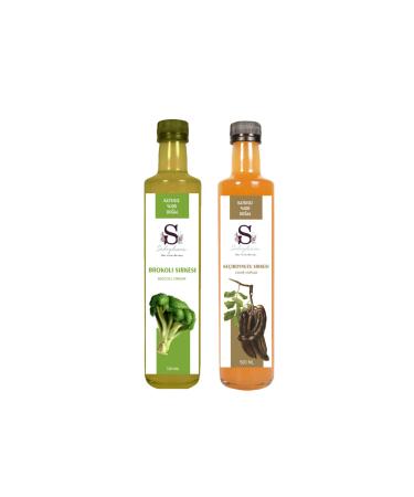 S heylaana Natural Broccoli Vinegar 500 ml and Carob Vinegar 500 ml