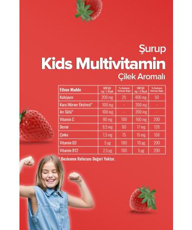 Z hre Ana Kids Multivitamin Syrup Strawberry 150 Ml - Buy Online on GoSupps.com