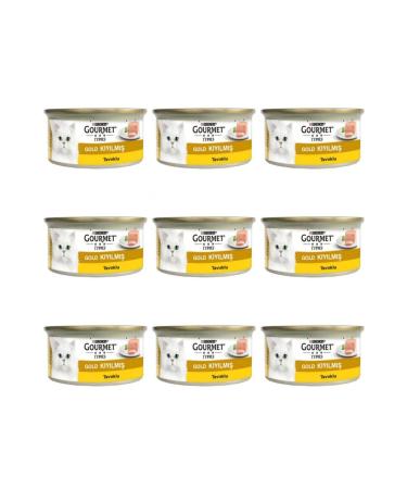 Gourmet Gold Minced Chicken Canned Cat Food 85 Gr 9 Pieces