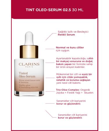 Clarins TINT OLEO-SERUM 02.5 30ML - Tinted Moisturizer