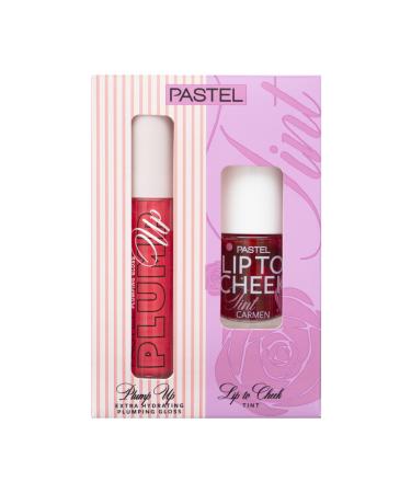 Pastel Plump Up Plumping Lip Gloss 204 Spicy Sweet & Lip To Cheek Tint Carmen