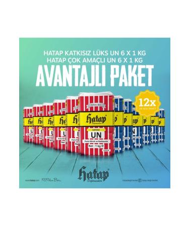 Hatap Mills Hatap Luxury Flour 6 X 1 Kg + Multi-Purpose Flour 6 X 1 Kg Advantageous Package