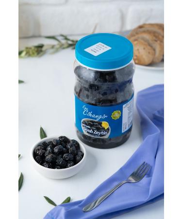 Cihangir 1 Kg Lightly Salted Dry Black Olives