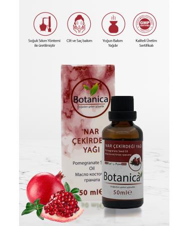 botanica Pomegranate Seed Oil - Punica Granatum Seed - (Moisturizer) Hair and Skin Care Fixed Oil 50 Ml