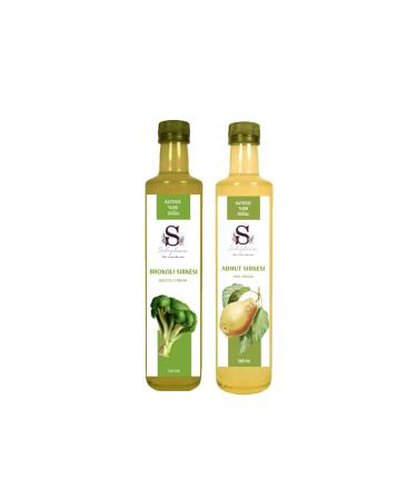 S heylaana Natural Broccoli Vinegar 500 ml and Pear Vinegar 500 ml