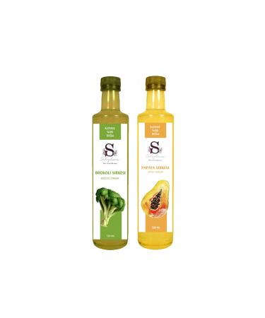 Suheylaana Natural Broccoli Vinegar 500 ml and Papaya Vinegar 500 ml