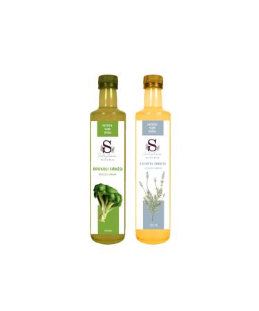 S heylaana Natural Broccoli Vinegar 500 ml and Lavender Vinegar 500 ml