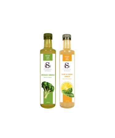 S heylaana Natural Broccoli Vinegar 500 ml and Mint & Lemon Vinegar 500 ml