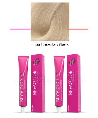 Skygo 2 Set Premium 11.00 Extra Light Platinum - Permanent Cream Hair Dye 2 X 50 g Tube