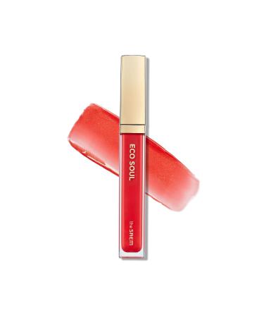 The Saem Eco Soul Shine Lip Gloss - CR01 Coral Nectar