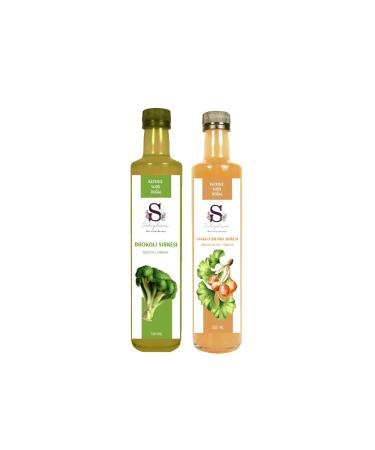 S heylaana Natural Broccoli Vinegar 500 ml and Ginkgo Biloba Vinegar 500 ml