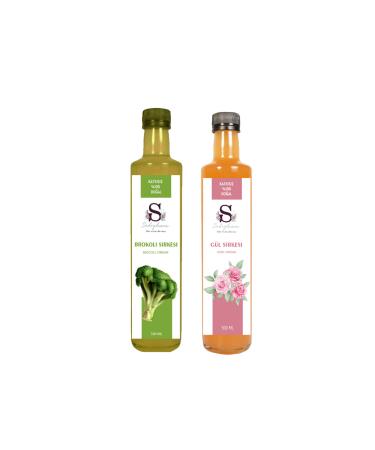 S heylaana Natural Broccoli Vinegar 500 ml and Rose Vinegar 500 ml