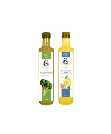 Suheylaana Natural Broccoli Vinegar 500 ml and Lemon & Ginger Vinegar 500 ml