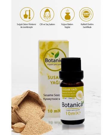 botanica Sesame Oil - Sesamum Indicum - ( Hair Extension - Thickening ) Sesame Oil Care Oil 10 Ml