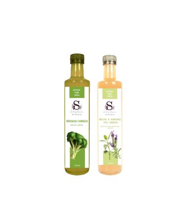 S heylaana Natural Broccoli Vinegar 500 ml and Melissa & Black Pepper Vinegar 500 ml