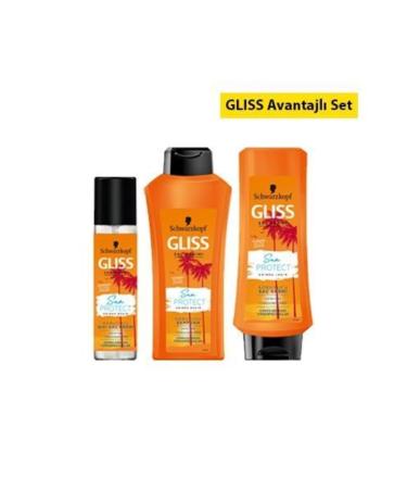 Gliss Gliss Sun Protect 3 Piece Set (shampoo+cream+liquid conditioner)