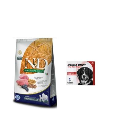 Natural&Delicious ND Low Grain Lamb Meat Medium and Large Breed Adult Dog Food 12 Kg