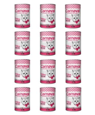 Pukka Ticaret Carnaval Cat Chicken Kitten Canned Food 400 gr x 12 Pieces