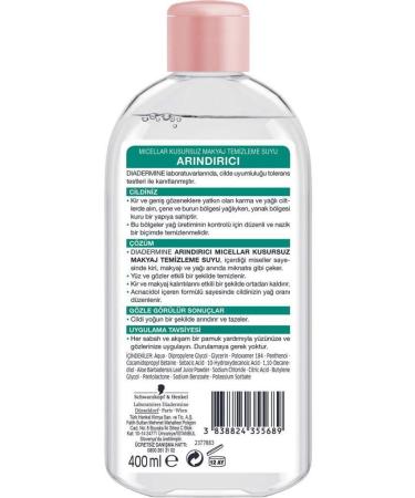 Diadermine Purifying Micellar Perfect Make-Up Remover Water 400 ml X 2 Pieces - Buy Online on GoSupps.com
